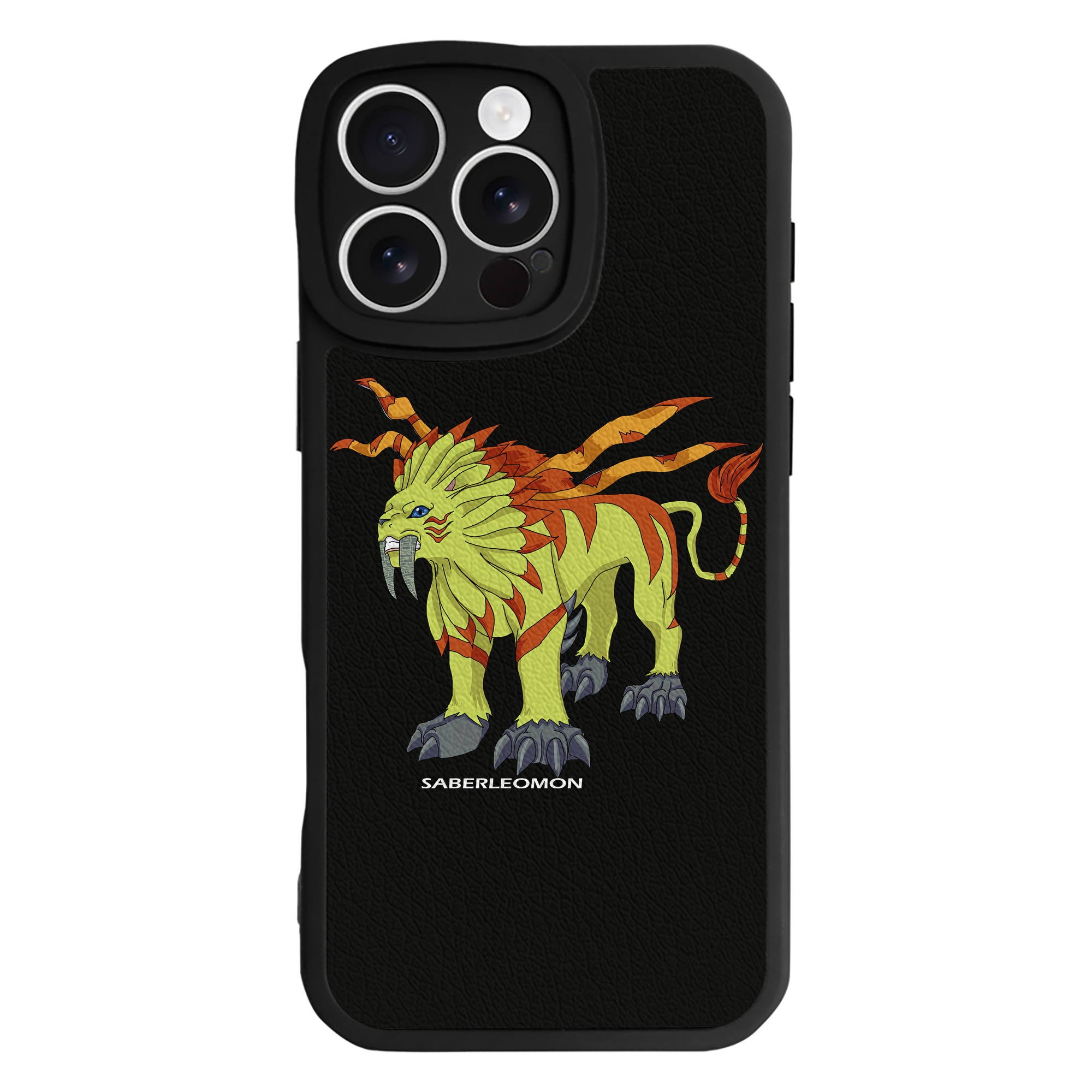 （画像用） Digimon デジタルモンスター/デジモン 【iPhone 16シリーズ対応】シリコンスマホケース（レザー調） 材質：シリコン